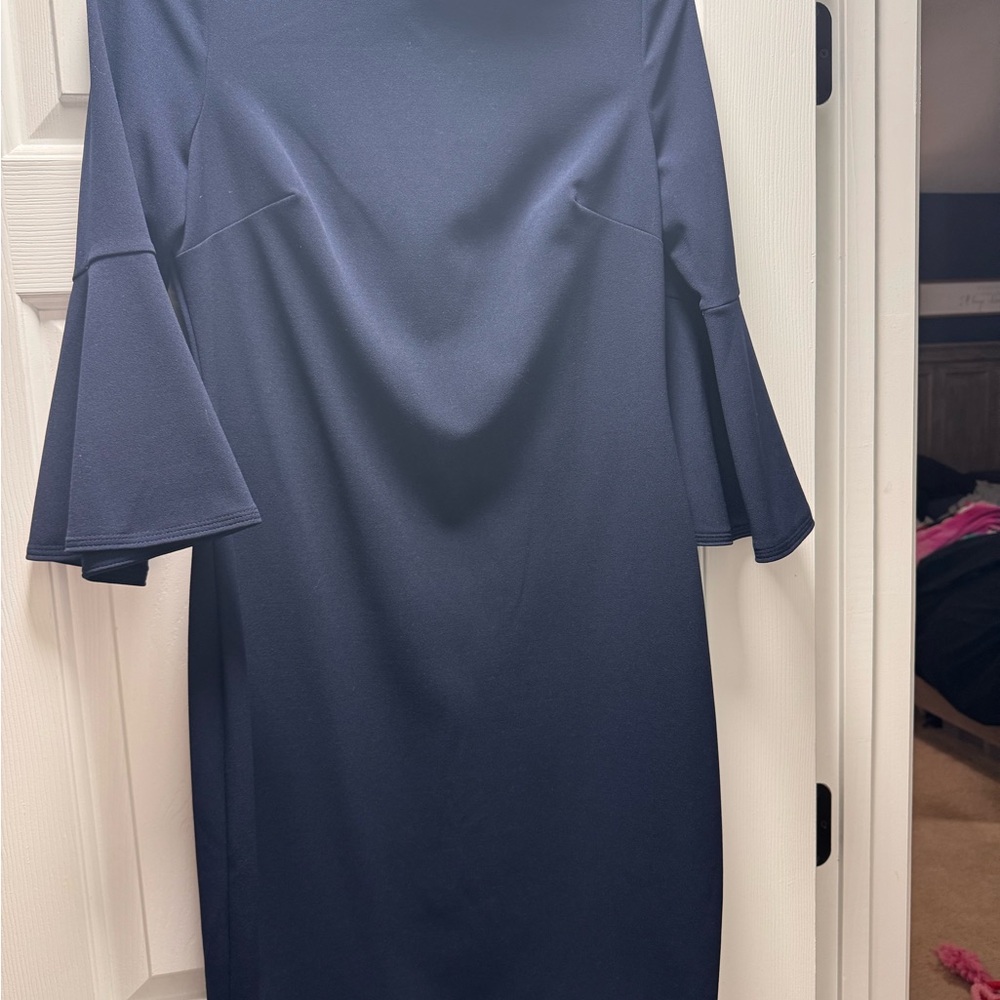 Elegant Navy Blue Dress